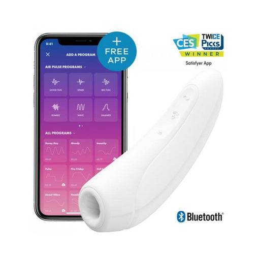 Satisfyer Curvy 1+ White W/ App (net) - SexToy.com