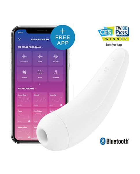 Satisfyer Curvy 2+ White W/ App | SexToy.com