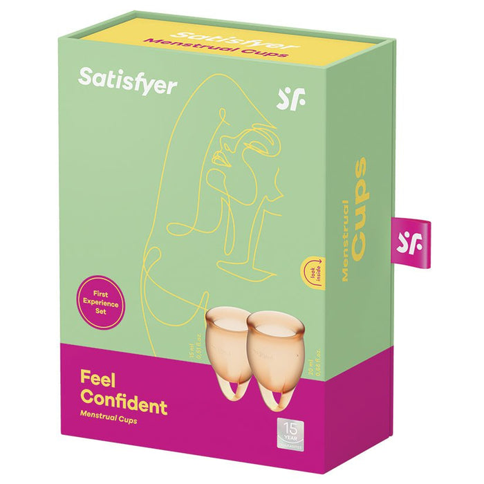 Satisfyer Feel Confident Menstrual Cup-Orange - SexToy.com