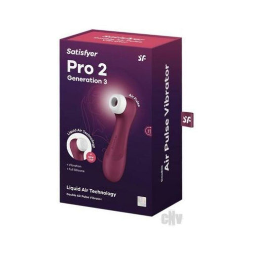 Satisfyer Pro 2 Generation 3 Wine Red (net) - SexToy.com