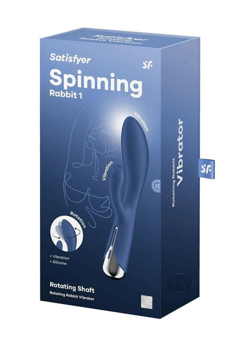 Satisfyer Spinning Rabbit 1 Blue - SexToy.com