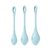 Satisfyer Yoni Power 2 Balls Training Set - Light Blue - SexToy.com