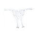 Scalloped Embroidery Crotchless Panty White O/S - SexToy.com