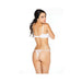 Scalloped Embroidery Shelf Bra Straps White 32 - SexToy.com