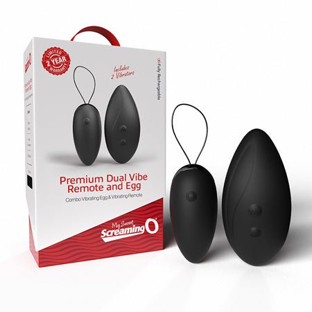 Screaming O Premium Dual Vibe Remote & Egg - SexToy.com