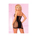 Seamless Halter Net Dress Black Queen - SexToy.com