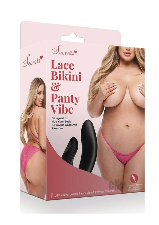 Secret Lace Panty Remote Vibe Q/s Pink - SexToy.com