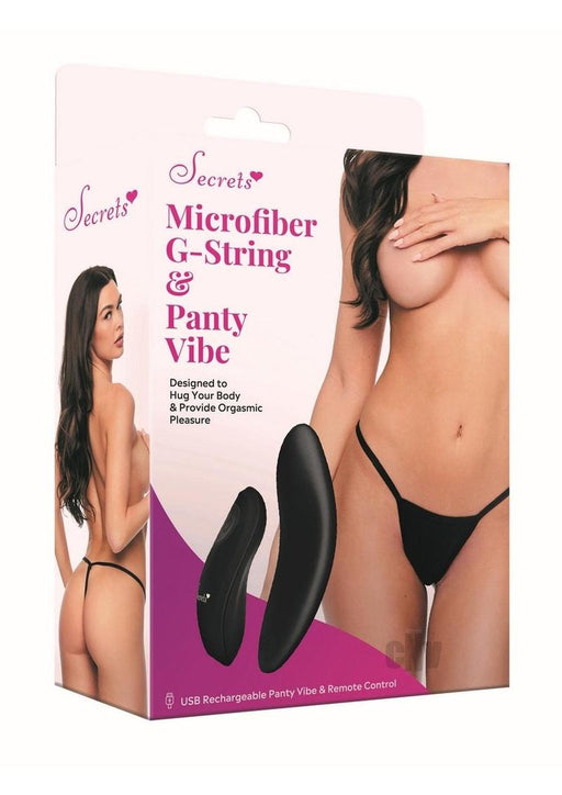 Secret Micro Gstring Panty Vibe Os Black - SexToy.com