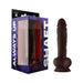 Shaft Model A Liquid Silicone 10.5 In. Dildo With Balls Mahogany - SexToy.com