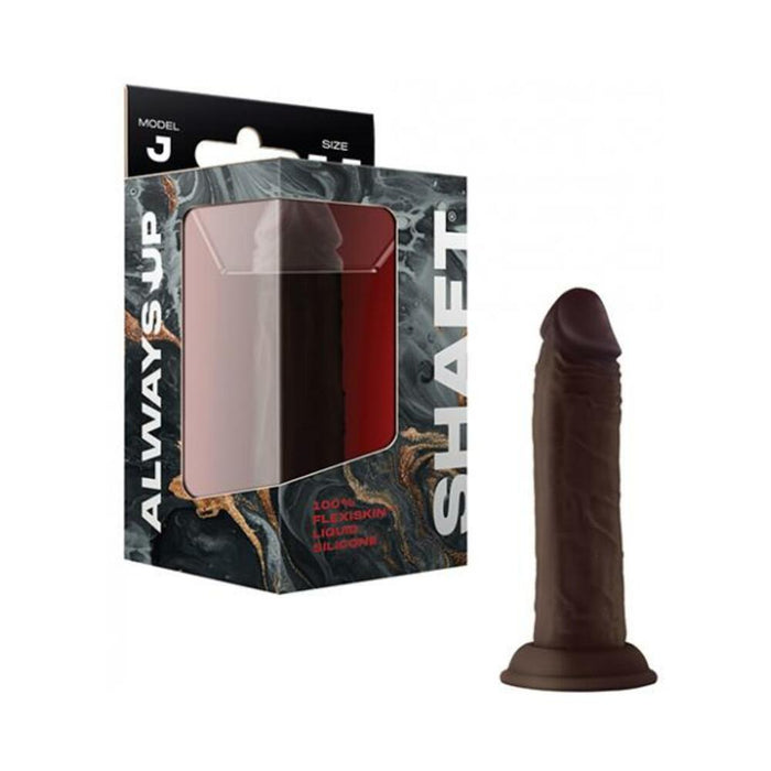 Shaft Model J Liquid Silicone 5.5 In. Dildo Mahogany - SexToy.com