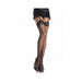 Sheer Thigh High With Lace Top Os Red - SexToy.com