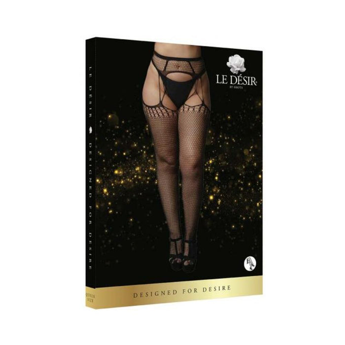 Shots Le Desir Celebrate Suspender Pantyhose Osx Black | SexToy.com