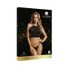 Shots Le Desir Festive Rhinestone Top And Thong Os Black | SexToy.com