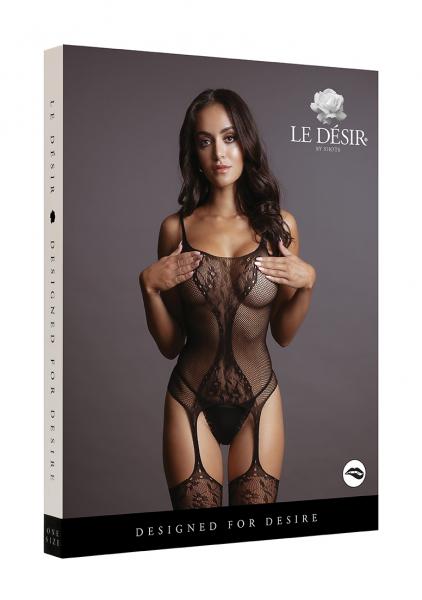 Shots Le Desir Fishnet And Lace Suspender Bodystocking | SexToy.com