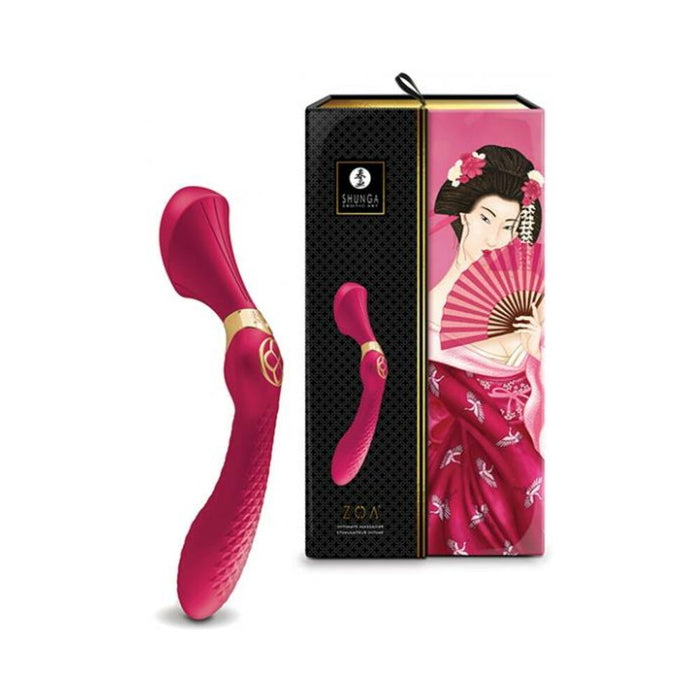 Shunga Zoa Intimate Massager - Raspberry - SexToy.com