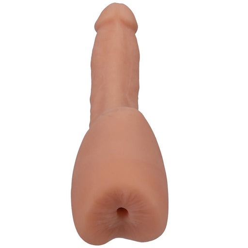 Signature Cocks Transgirls Lena Moon Ultraskyn Dual Density 4.5 In. Cock With Penetrable Ass Beige - SexToy.com