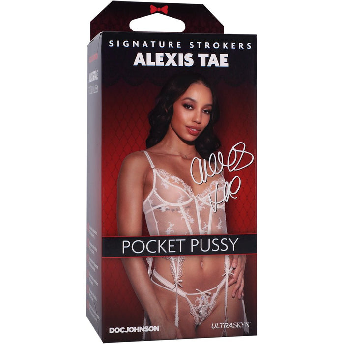 Signature Strokers Alexis Tae Ultraskyn Pocket Pussy Caramel - SexToy.com