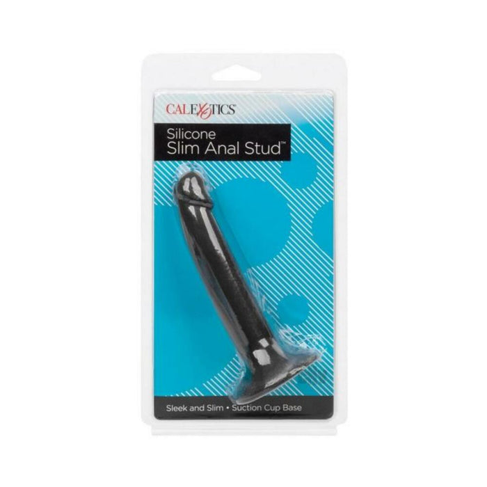 Silicone Slim Anal Stud - Black - SexToy.com