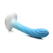 Simply Sweet Rippled 7 In. Silicone Dildo Blue/white - SexToy.com