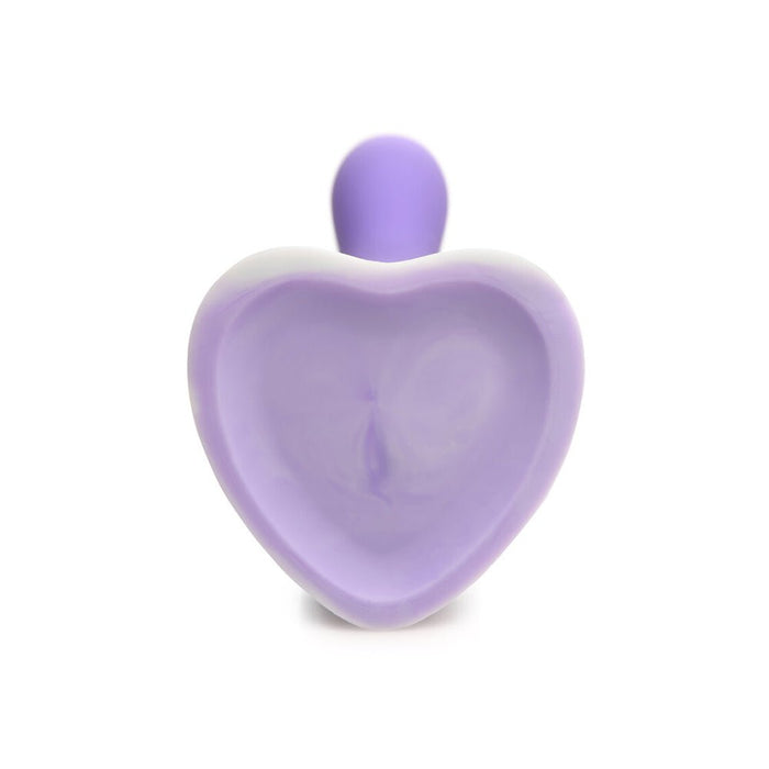 Simply Sweet Slim G-spot 7 In. Silicone Dildo Purple/white - SexToy.com