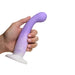 Simply Sweet Slim G-spot 7 In. Silicone Dildo Purple/white - SexToy.com