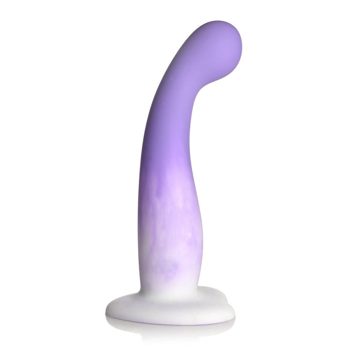 Simply Sweet Slim G-spot 7 In. Silicone Dildo Purple/white - SexToy.com