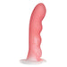 Simply Sweet Wavy 8 In. Silicone Dildo Pink/white - SexToy.com