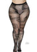 Snake Net Tights - 1x/2x - Black - SexToy.com