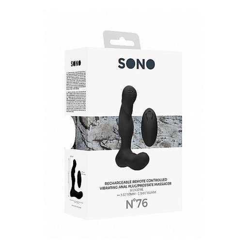 Sono No. 76 Vibrating Anal Plug / P Massager Black - SexToy.com