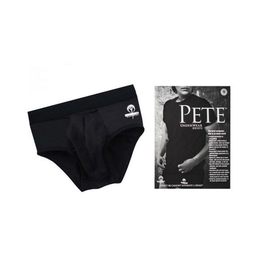 Spareparts Pete Briefs Nylon Packing Underwear Black Size 2xl | SexToy.com