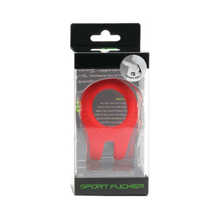 Sport Fucker Cockpit Cockring - Red - SexToy.com