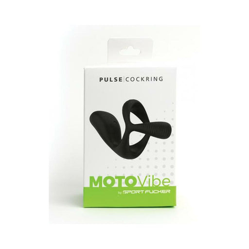 Sport Fucker Motovibe Pulse Cockring - Black - SexToy.com