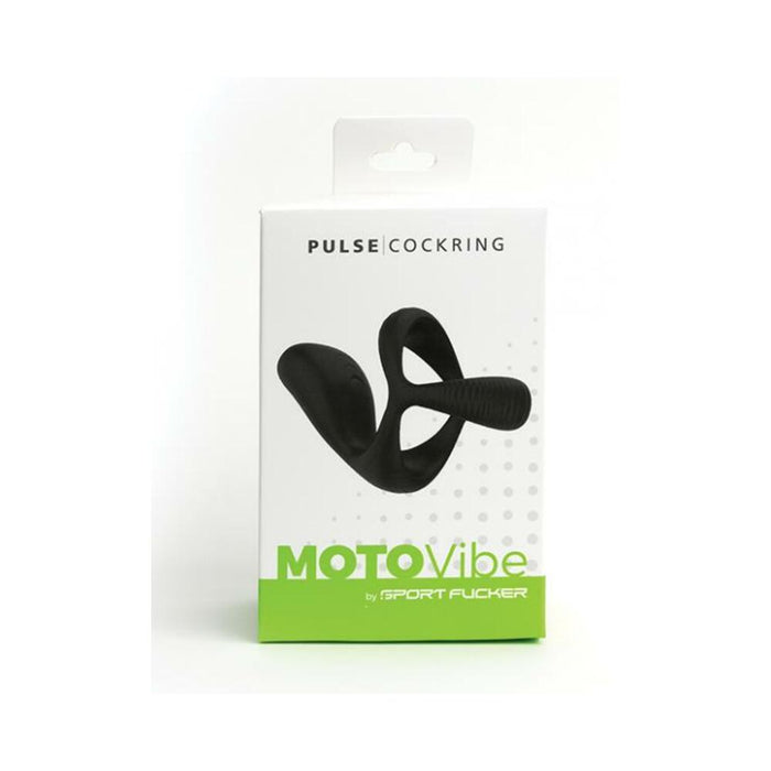 Sport Fucker Motovibe Pulse Cockring - Black - SexToy.com