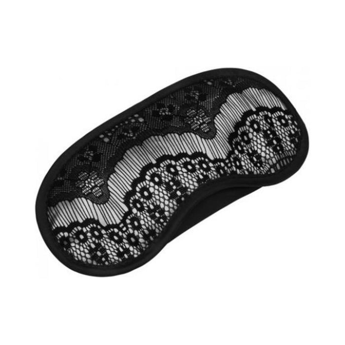 Steamy Shades Eyelash Lace Eyemask Black O/S - SexToy.com