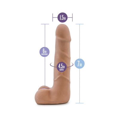 Suave Dual Density Tan Dong 7 inches - SexToy.com