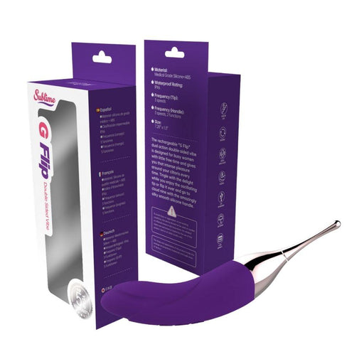 Sublime G Flip Double Sided Vibe Plum - SexToy.com