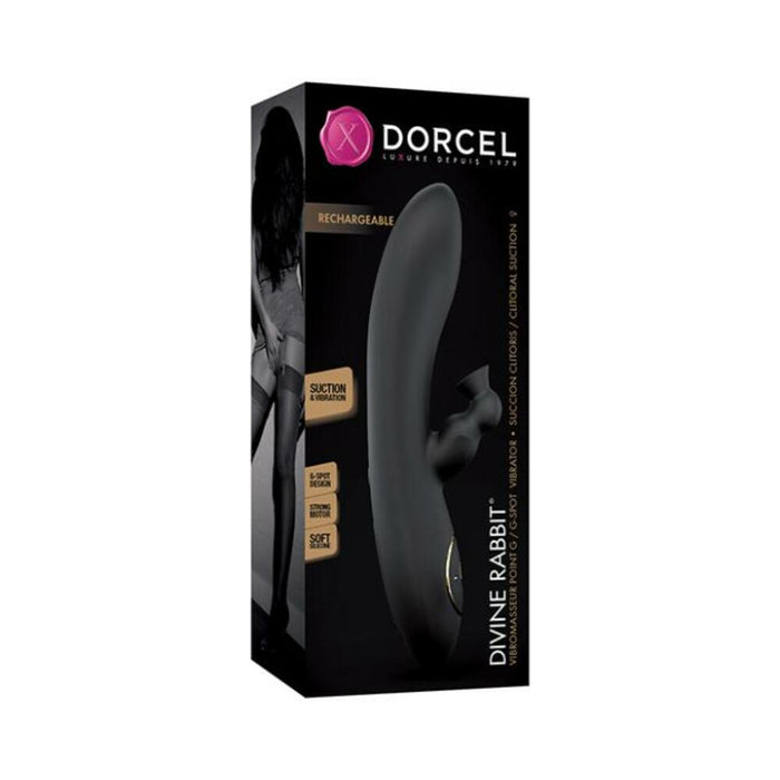 Sucking Divine Rabbit Vibrator Black - SexToy.com