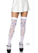 Sugar Skull Net Thigh Highs Os White - SexToy.com