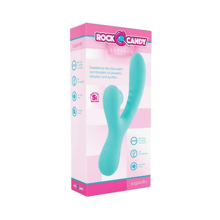 Sugarotic Suction Dual Stimulator Teal | SexToy.com