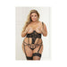 Super Sexy Bustier W/g-string Black Qn - SexToy.com