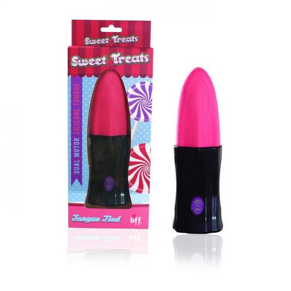 Sweet Treats Tongue Tied Pink Vibrator | SexToy.com