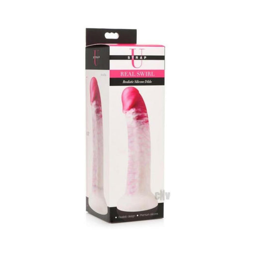 Swirls Realistic Silicone Dildo - Pink - SexToy.com