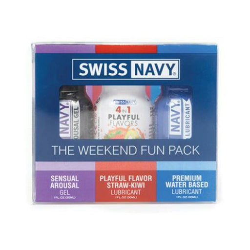 Swiss Navy Weekend Fun Pack Of 3 - 1 Oz - SexToy.com