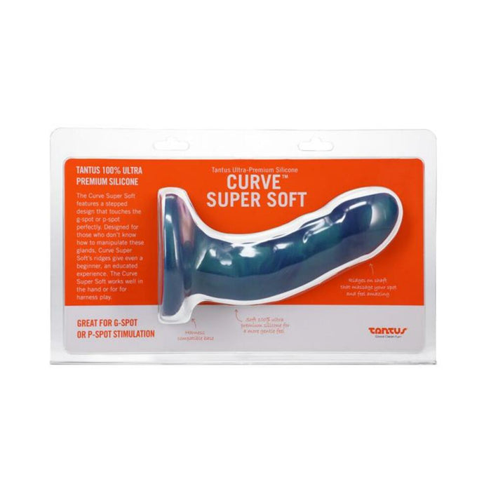 Tantus Curve 6.5 In. Dildo Soft Malachite | SexToy.com