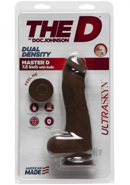 The Master D W/balls 7.5 Chocolate | SexToy.com