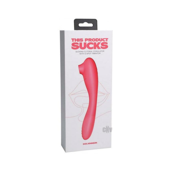 This Product Sucks Rechargeable Bendable Dual Ended Silicone Sucking Clitoral Stimulator & G-spot Vi | SexToy.com