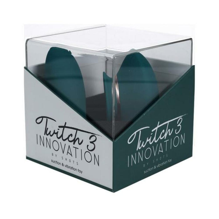 Twitch 3 Silicone Rechargeable Vibrator & Suction Forest Green - SexToy.com