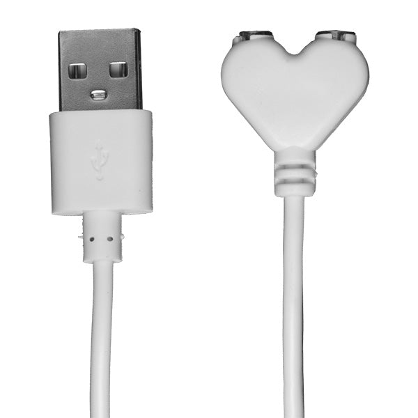 USB Magnetic Charger Cord (Ivibe Select Iplease) White - SexToy.com