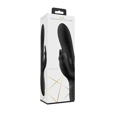 Vive Amoris Stim Beads Rabbit Black - SexToy.com