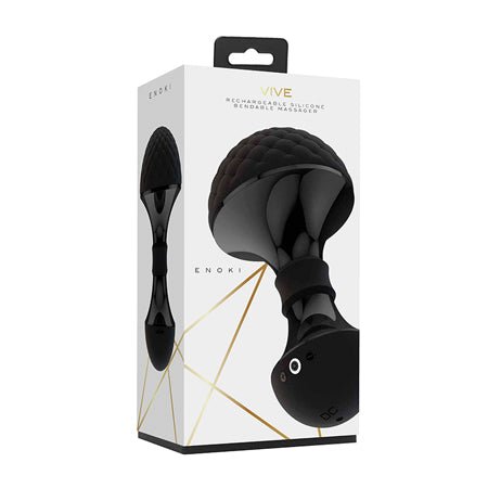 Vive Enoki Bendable Massager Black - SexToy.com